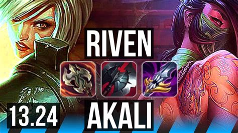 Riven Vs Akali Mid Rank 1 Riven 31m Mastery 1300 Games 1533