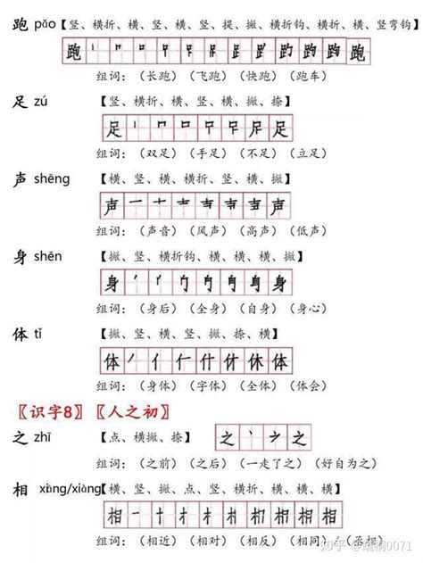 一年级语文下册生字笔顺生字表识字表，给孩子收藏复习用 知乎