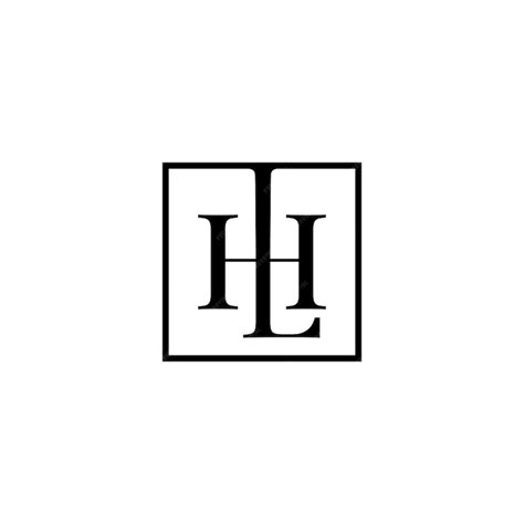 Premium Vector | Hl logo design