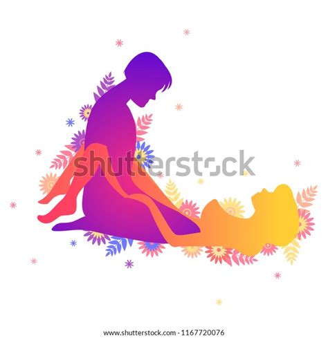 Kama Sutra Sexual Pose Wide Opened Stock Vector Royalty Free