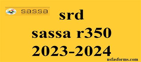 Srd Sassa R350 2023 2024