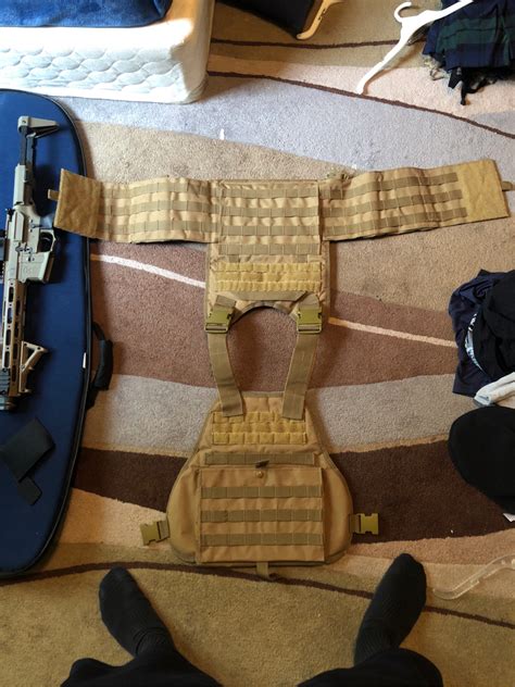 Sold Tan Plate Carrier Hopup Airsoft