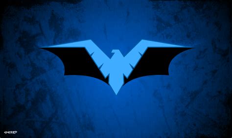 Nightwing - Batman Logo Wallpaper by elclon on DeviantArt