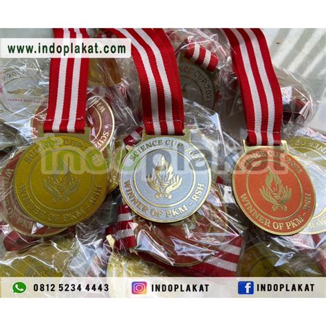 Jual Medali Kuningan Tali Gordon Kuningan Emas Perak Perunggu Chrome