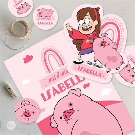 Kit Imprimible Pato Mabel Gravity Falls Tukit TuKit