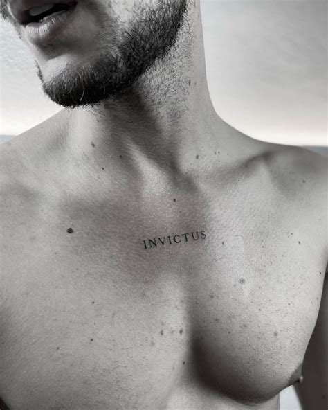 Chest Word Tattoo Ideas Photos