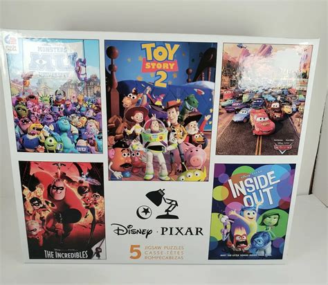 Ceaco 5 In 1 Disney Pixar Interlocking Jigsaw Puzzle 44 Off