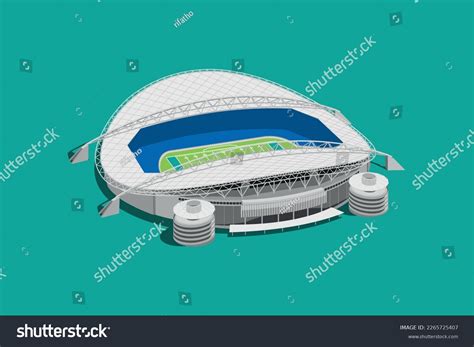 Sydney Stadium Australia Australian Football Stadium Stock Vector