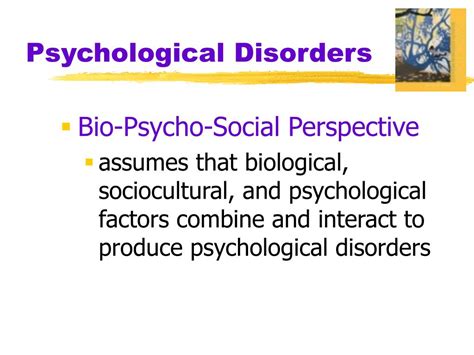 Ppt Chapter 16 Introduction To Psychological Disorders Powerpoint