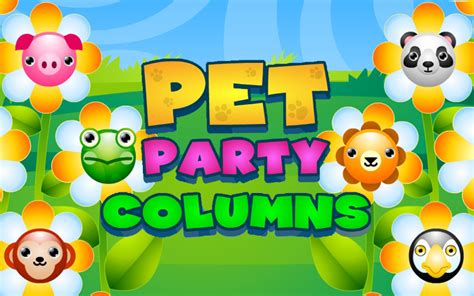 Pet Party Columns Tetris Game - Play online at simple.game