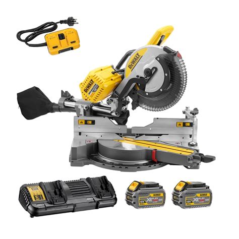 Dewalt 2 X 54v 12 305mm Xr Flexvolt Sliding Compound Mitre Saw Kit