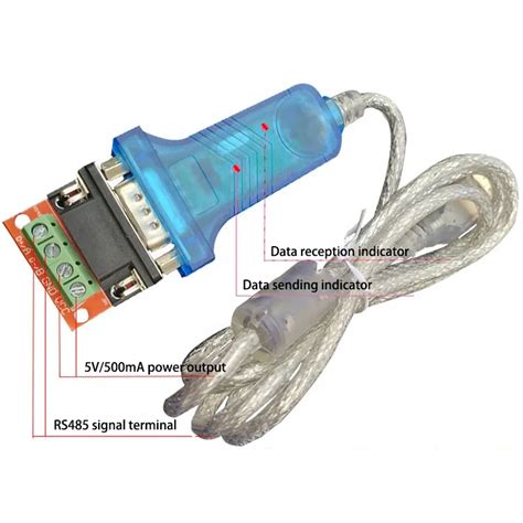 Taidacent Industrial Grade Usb To Rs485 Rs422 Rs232 Converter Cable Usb Rs422 Adapter Data