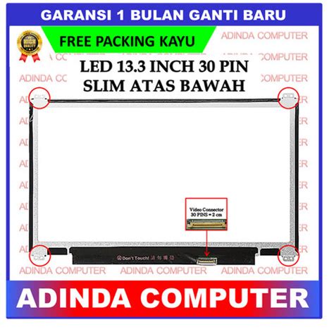 Jual Lcd Led 133 13 Inch 30 Pin 30pin Slim Tipis Hd Bracket Kuping
