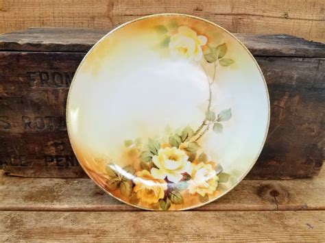 Nippon Hand Painted Plate Vintage Nippon Small Plate With Etsy