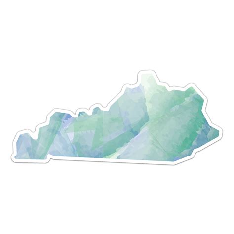 Kentucky Watercolor Decal Great Lakes Proud