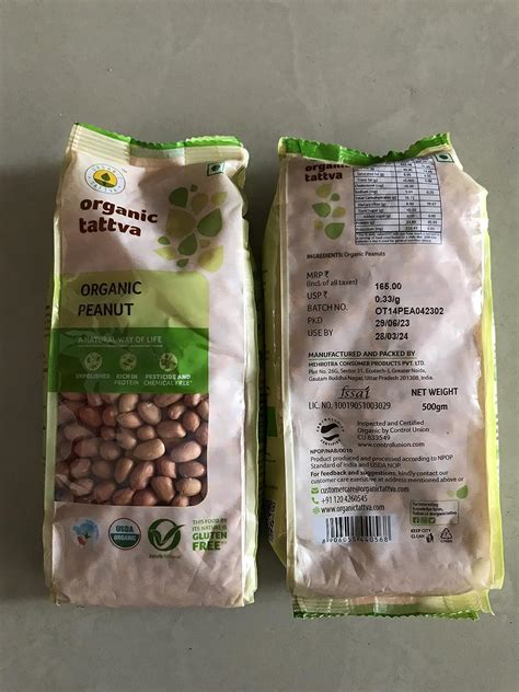 Organic Tattva Organic Raw Unpolished Peanuts Groundnuts Gram