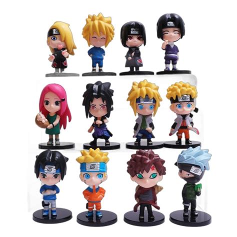 12Pcs Set 7 8cm Naruto Anime Figure Namikaze Minato Uzumaki Naruto