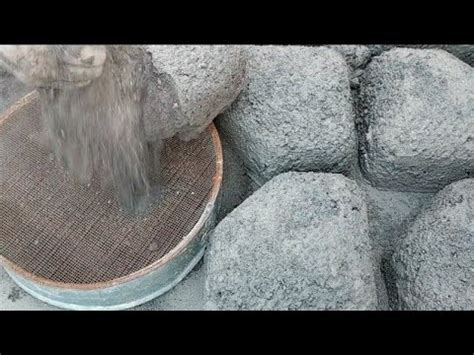 Asmr Dusty Soft Pure Charcoal Crumble Dry On Steel Sieve Pouring In