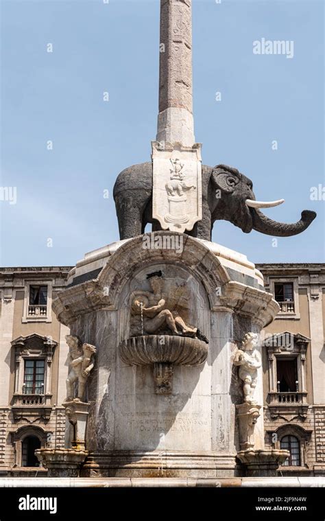 Vaccarini S Famous Elephant Fountain In The Centre Of Catania