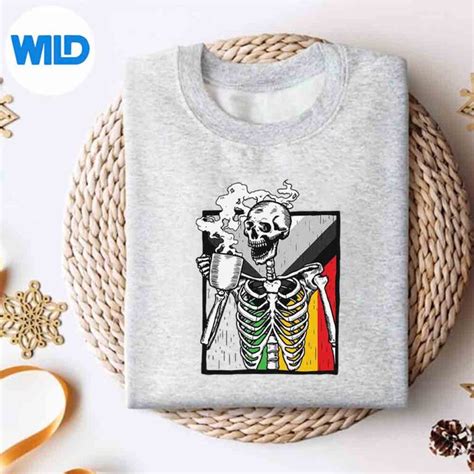 Skeleton SVG Skeleton Drinking Coffee Gay Pride Skull Lgbtq Ally SVG WildSvg