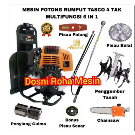 Jual Mesin Potong Rumput Tak Tasco Jenis Mata Pisau Multifungsi