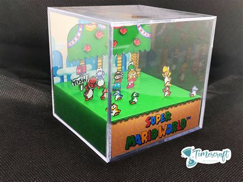 Super Mario World Ending Cube Diorama TimerCraft