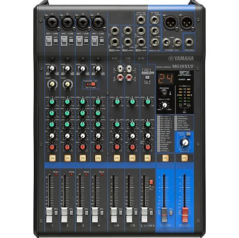 Yamaha MG10XUF 10 Channel Analog Mixer Music Arts