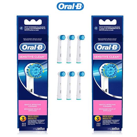 Oral B Sensitive Clean 6 Extra Soft Replacement Brush Heads Tanga