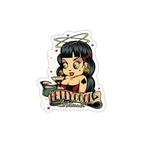 Sticker Pin Up Betty Cool Olcool Dvicente 21