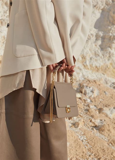 Number Seven Mini Taupe Textured leather Polène Taupe bag outfit