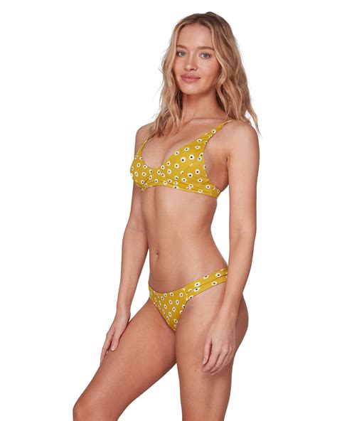 Rvca Daizy Medium Bikini Bottom Citron Surfstitch