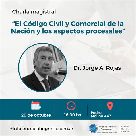 Charla magistral se ocupará de los aspectos procesales del Código Civil