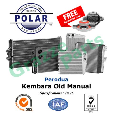 Super Polar Radiator Tank Tangki Air Pa For Perodua Kembara Old No