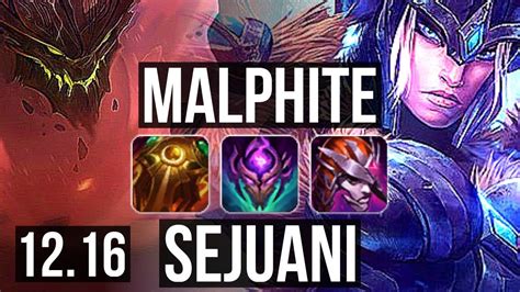 Malphite Vs Sejuani Top K Mastery Kr Diamond