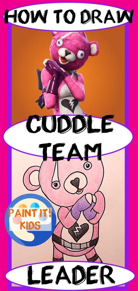 How To Draw Fortnite Character Cuddle Team Leader Easy Art Lessons