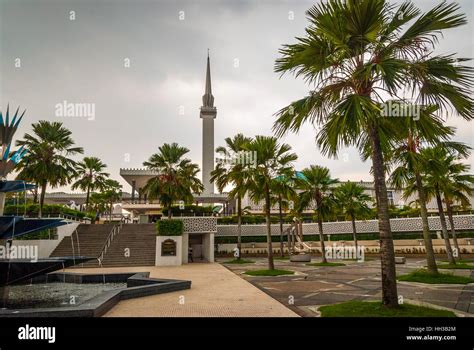 View on Masjid negara, National mosque in Kuala Lumpur, Malaysia Stock ...