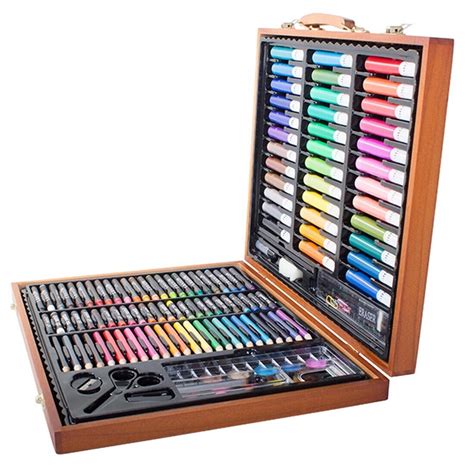 MonMobilierDesign Mallette crayons coloriage coffret dessin 81 pièces