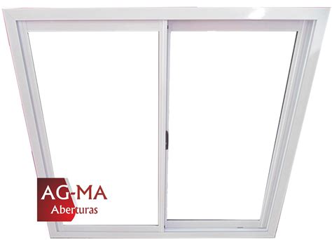 ABERTURAS AGMA Ventana 150 X 110 Herrero Aluminio Blanco Vidrio