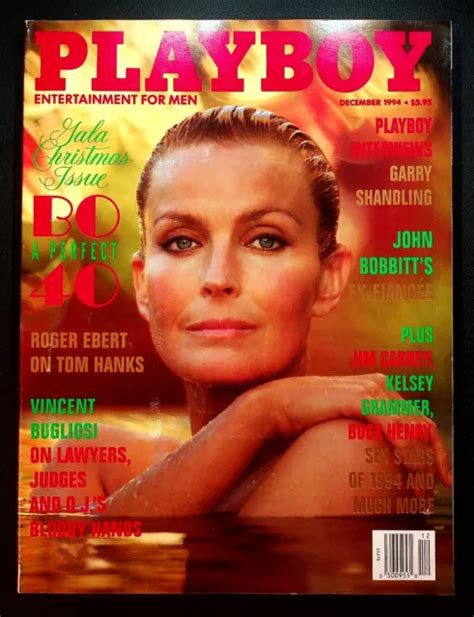 Vintage Playboy Magazine December Ln Bo Derek Christmas Elisa