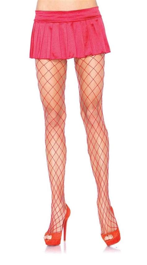 Pantimedias Malla Rojo LA ROJ OS Toque De Sensualidad Lingerie