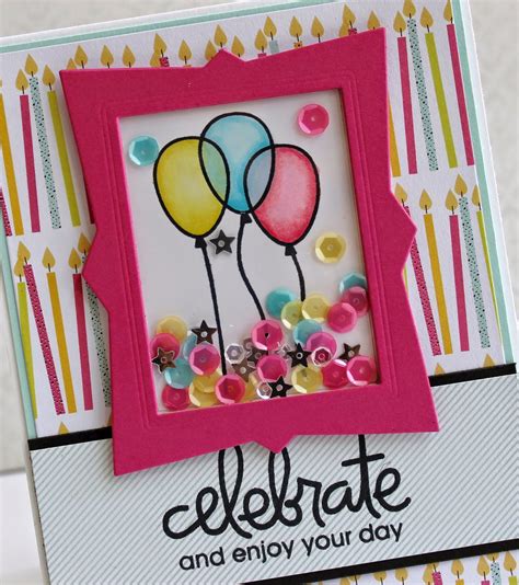 A Paper Melody Birthday Bash Shaker Card