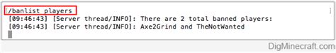 How To Use The Banlist Command In Minecraft
