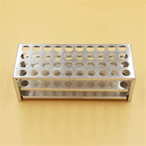 Aluminum Laboratory Tube Rack Lab Test Tubing Racks for Centrifuge Tubes Diameter 15.50mm 40 ...