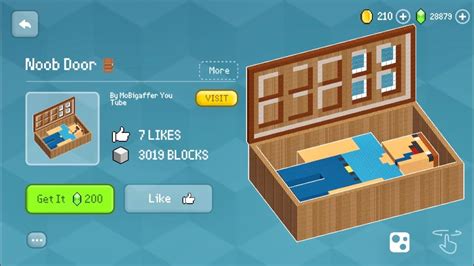 Block Craft 3D Crafting Game 2741 Noob Door YouTube