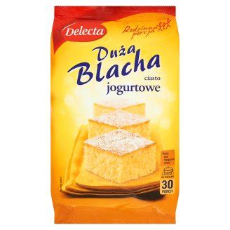 Ile kalorii ma Delecta Duża Blacha Ciasto jogurtowe 640 g JestemFit pl