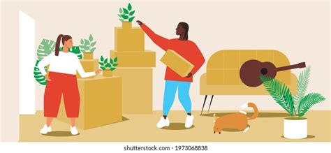 Afro Unpacking Over 16 Royalty Free Licensable Stock Illustrations