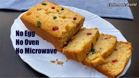 Eggless Tutti Frutti Cake Without Oven Christmas Cake Fruit Cake