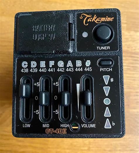 Takamine Ct4b Ii Preamp 2005 2010 Black Reverb