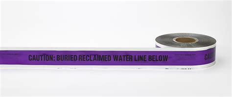 Caution Buried Reclaimed Water Line Below Detectable Tape – Wintess ...