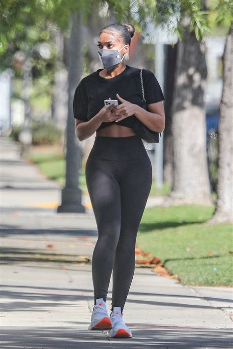 Lori Harvey Shows Off Her Curves In Leggings In Beverly Hills 04